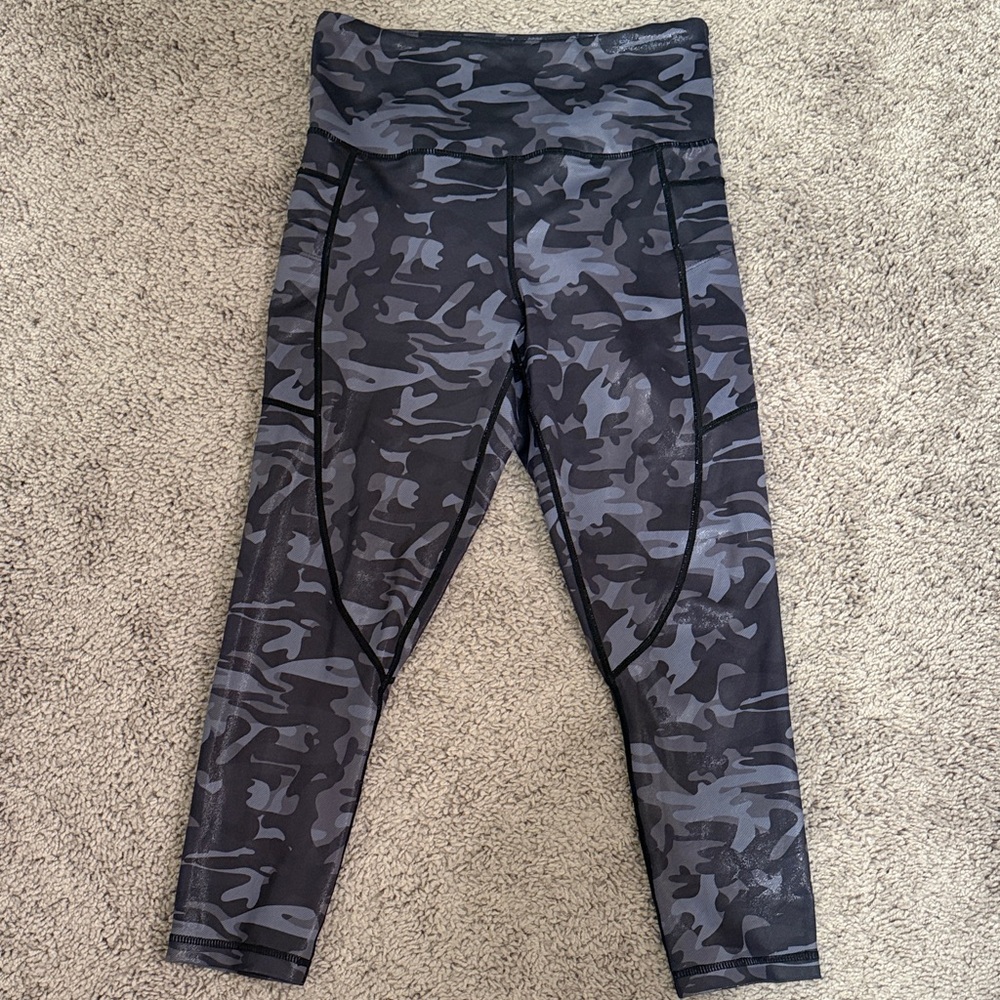 ZYIA Gray Camouflage Leggings